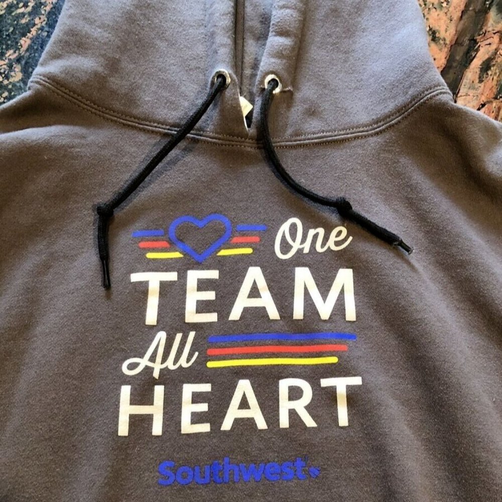 SWA HOODIE Employee Staff‎ Uniform Sweatshirt Southwest Airlines Men’s Size 2XL